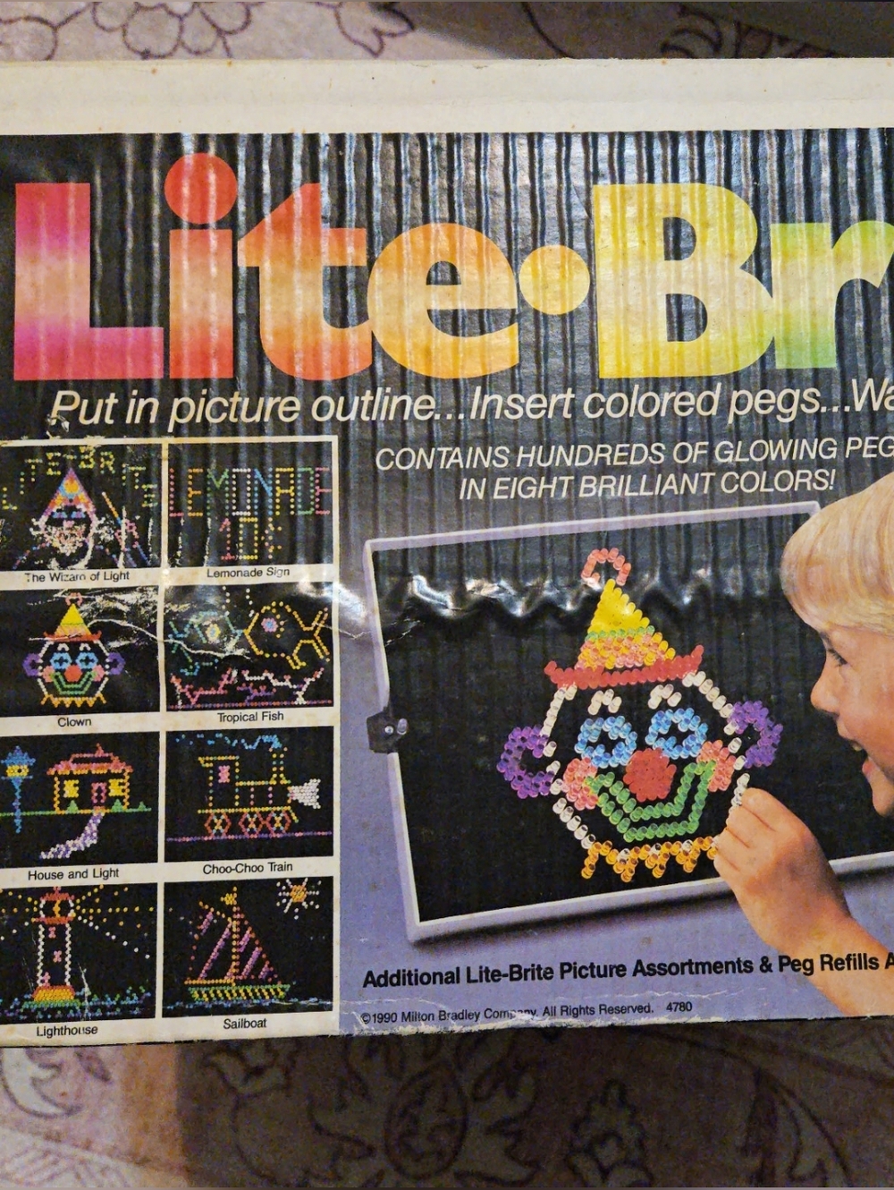 Vintage Lite Brite Used In Box With Tons Of Sheets